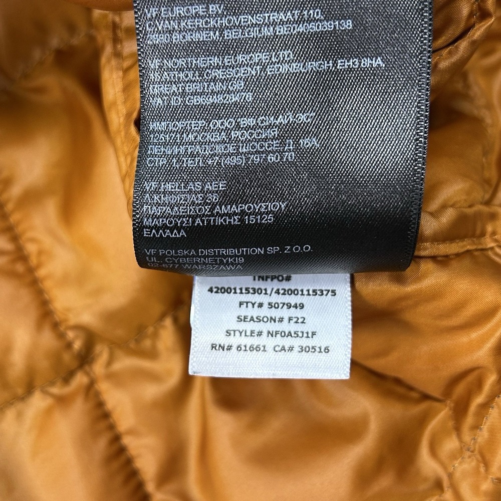 The North Face Thermoball Puffer Jacket Mens Small Coat Gorpcore Insulated Zip - Picture 7 of 9